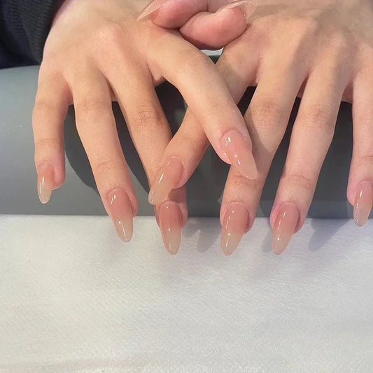 Glam Rhinestone Almond Nails