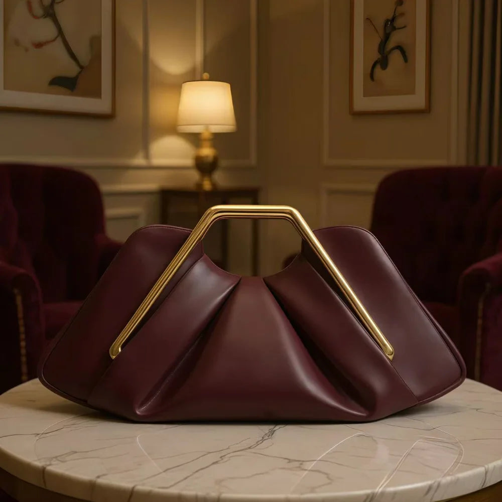 Chic Cloud Leather Handbag