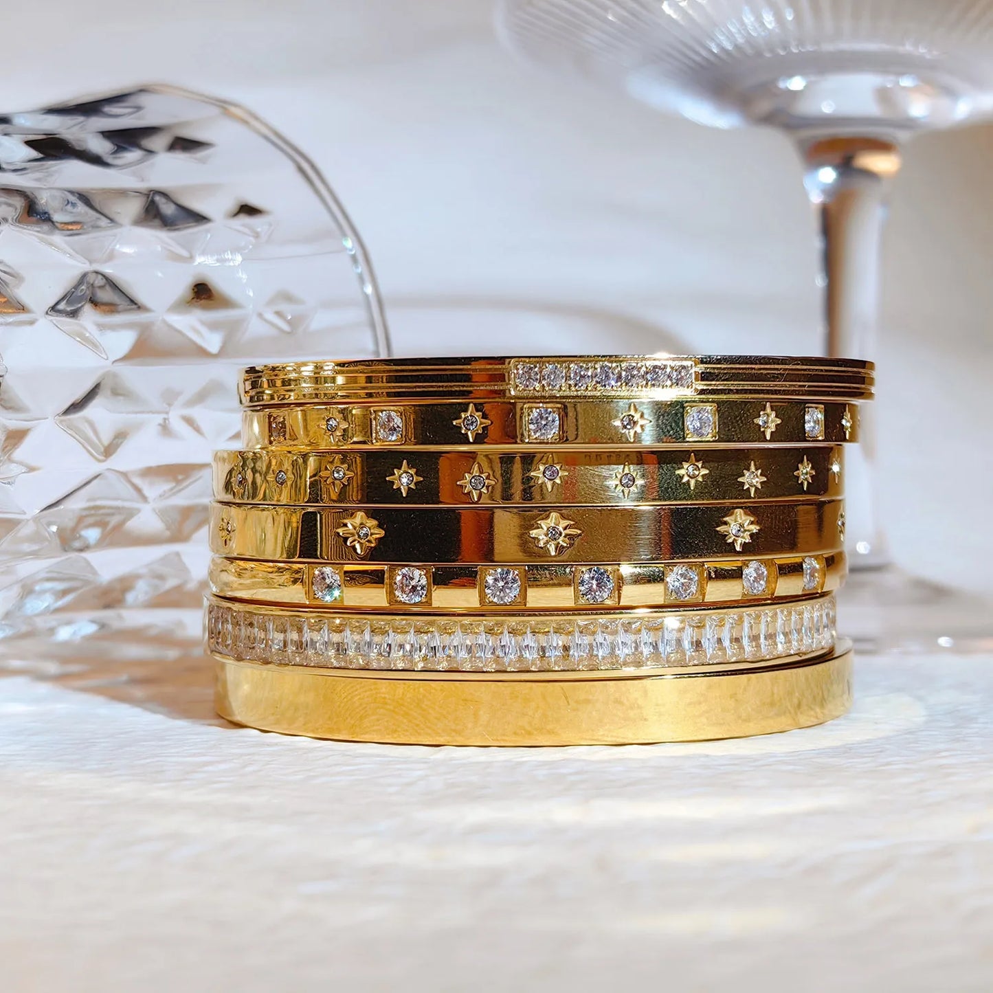 Gleaming Waterproof Bangles