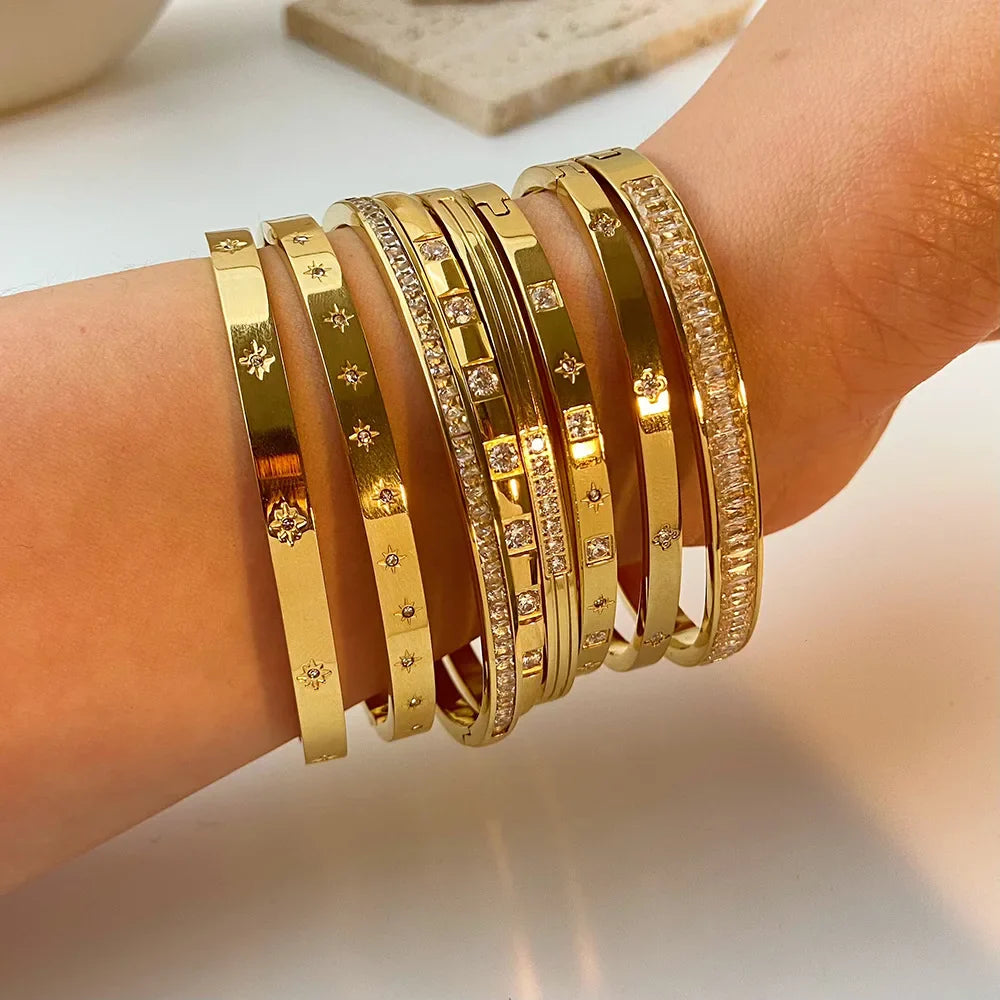Gleaming Waterproof Bangles