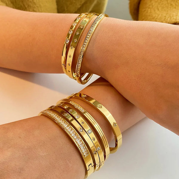 Gleaming Waterproof Bangles