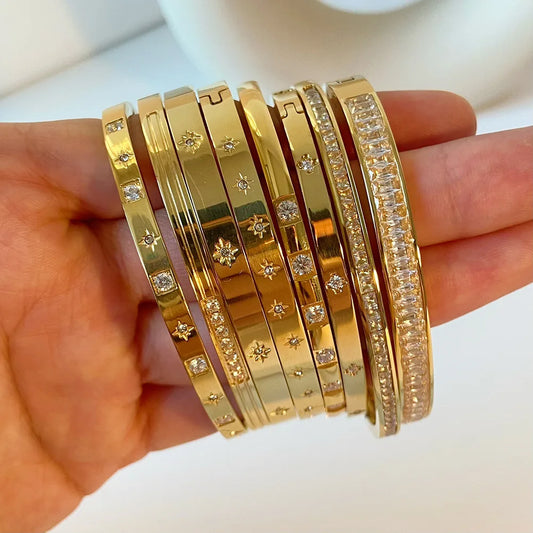 Gleaming Waterproof Bangles