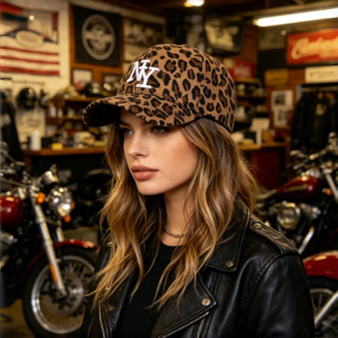 Chic Leopard Print Baseball Cap